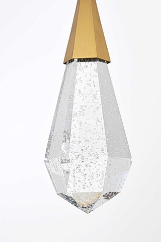 Amora LED Pendant in Satin Gold