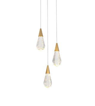 Amora LED Pendant in Satin Gold