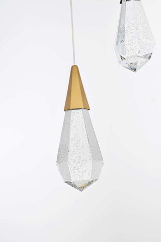 Amora LED Pendant in Satin Gold