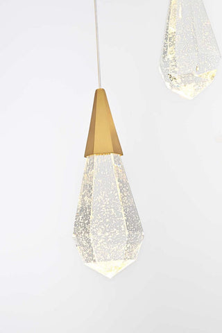 Amora LED Pendant in Satin Gold