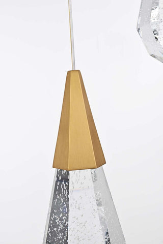Amora LED Pendant in Satin Gold