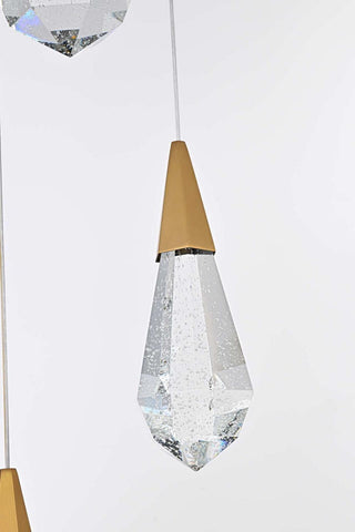 Amora LED Pendant in Satin Gold