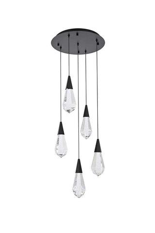 Amora LED Pendant in Black