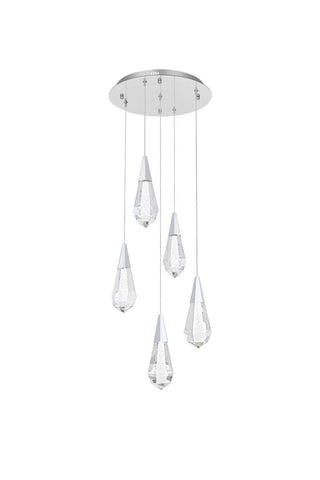 Amora LED Pendant in Chrome
