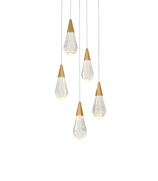 Amora LED Pendant in Satin Gold