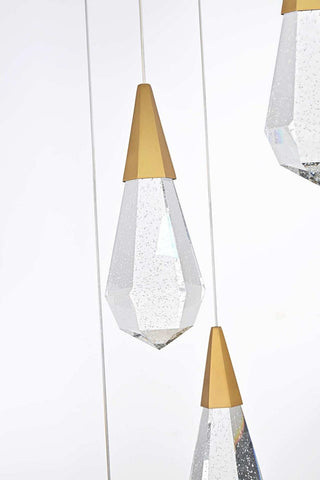 Amora LED Pendant in Satin Gold