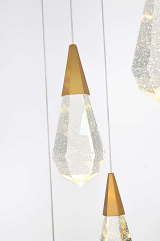 Amora LED Pendant in Satin Gold