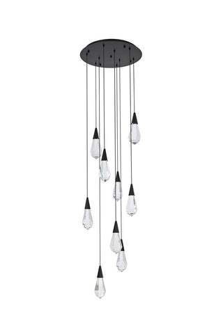 Amora LED Pendant in Black