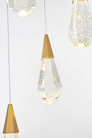 Amora LED Pendant in Satin Gold
