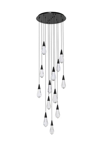 Amora LED Pendant in Black