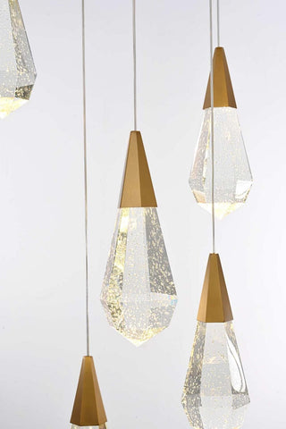 Amora LED Pendant in Satin Gold