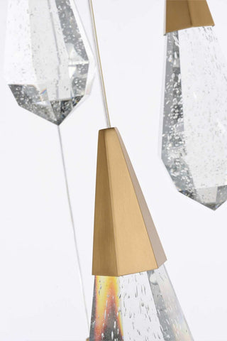 Amora LED Pendant in Satin Gold
