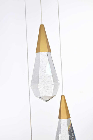 Amora LED Pendant in Satin Gold