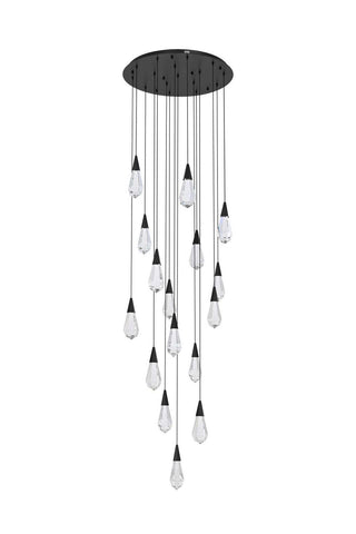 Amora LED Pendant in Black
