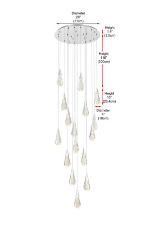 Amora LED Pendant in Chrome