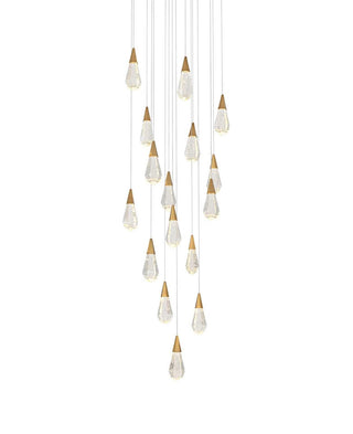 Amora LED Pendant in Satin Gold