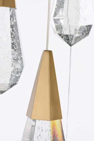 Amora LED Pendant in Satin Gold
