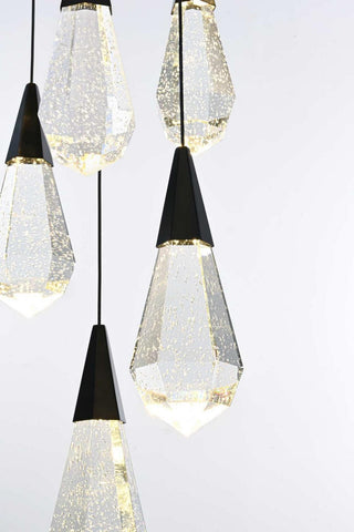 Amora LED Chandelier in Black
