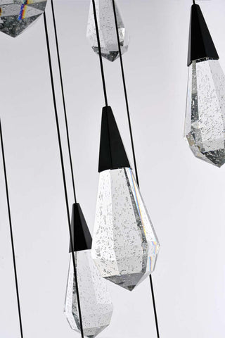 Amora LED Chandelier in Black