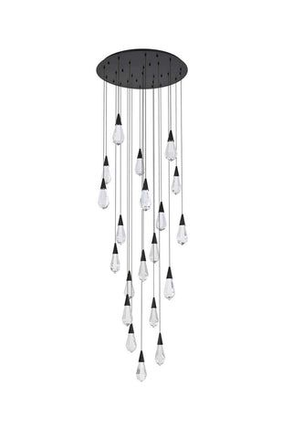 Amora LED Chandelier in Black