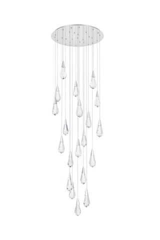 Amora LED Chandelier in Chrome