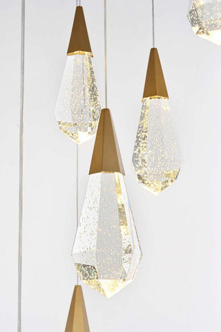 Amora LED Chandelier in Satin Gold