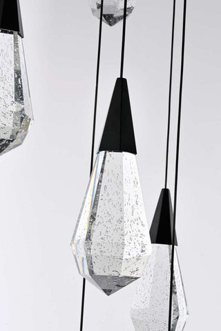 Amora LED Chandelier in Black
