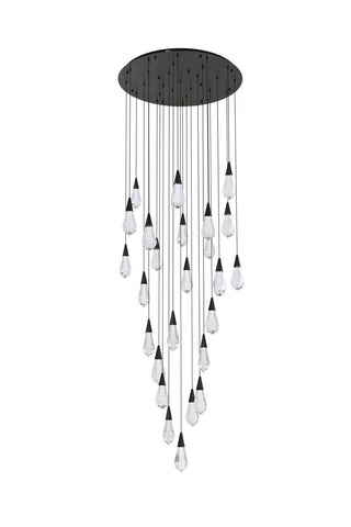 Amora LED Chandelier in Black