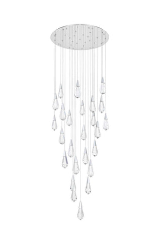 Amora LED Chandelier in Chrome