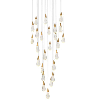 Amora LED Chandelier in Satin Gold