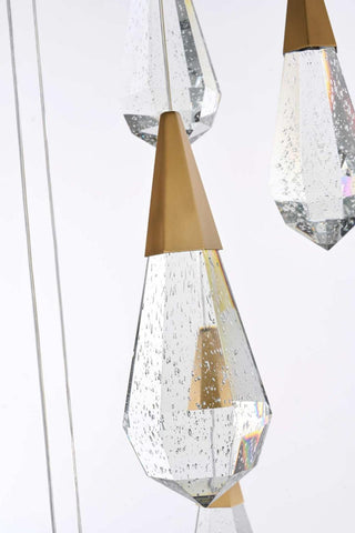 Amora LED Chandelier in Satin Gold