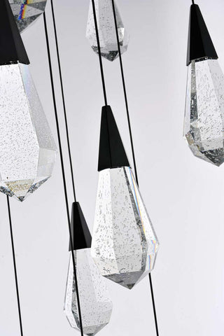 Amora LED Chandelier in Black