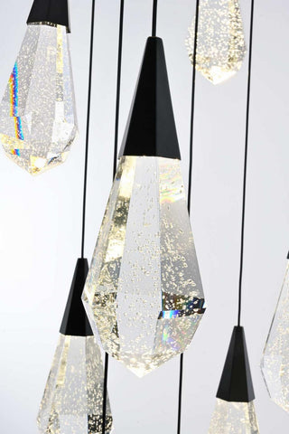 Amora LED Chandelier in Black