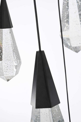 Amora LED Chandelier in Black