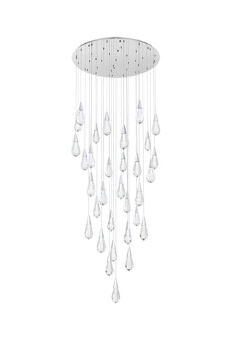 Amora LED Chandelier in Chrome