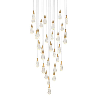 Amora LED Chandelier in Satin Gold