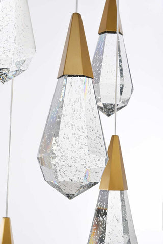 Amora LED Chandelier in Satin Gold
