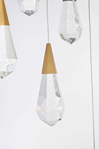 Amora LED Chandelier in Satin Gold