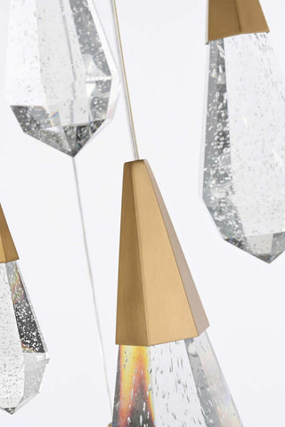 Amora LED Chandelier in Satin Gold