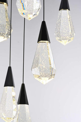 Amora LED Chandelier in Black