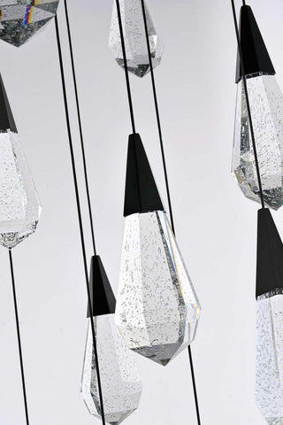 Amora LED Chandelier in Black