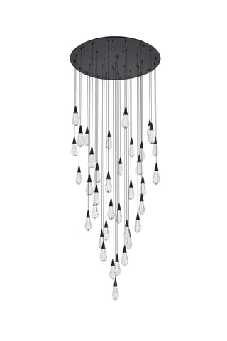 Amora LED Chandelier in Black