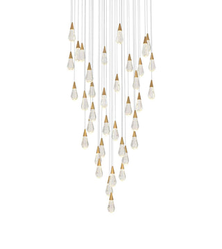 Amora LED Chandelier in Satin Gold