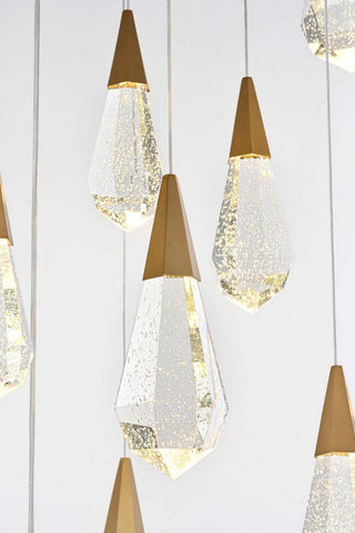 Amora LED Chandelier in Satin Gold