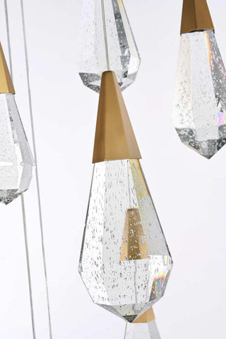 Amora LED Chandelier in Satin Gold