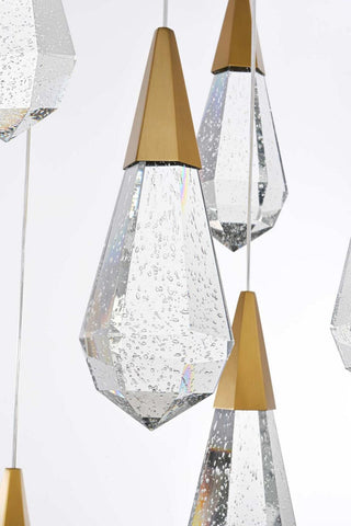 Amora LED Chandelier in Satin Gold