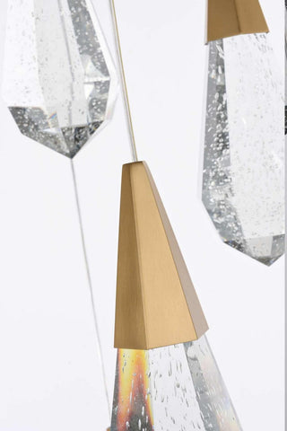 Amora LED Chandelier in Satin Gold