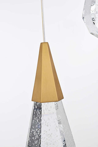 Amora LED Pendant in Satin Gold