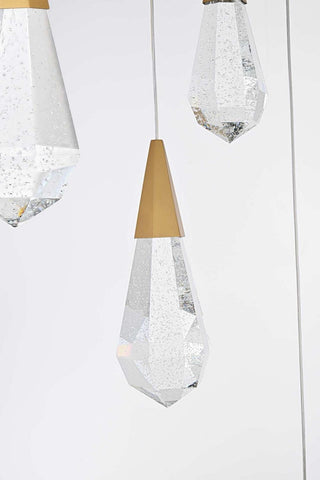 Amora LED Pendant in Satin Gold