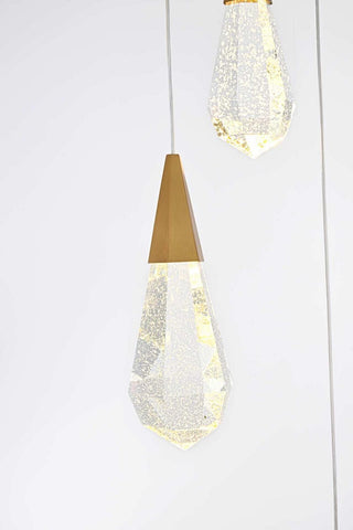 Amora LED Pendant in Satin Gold